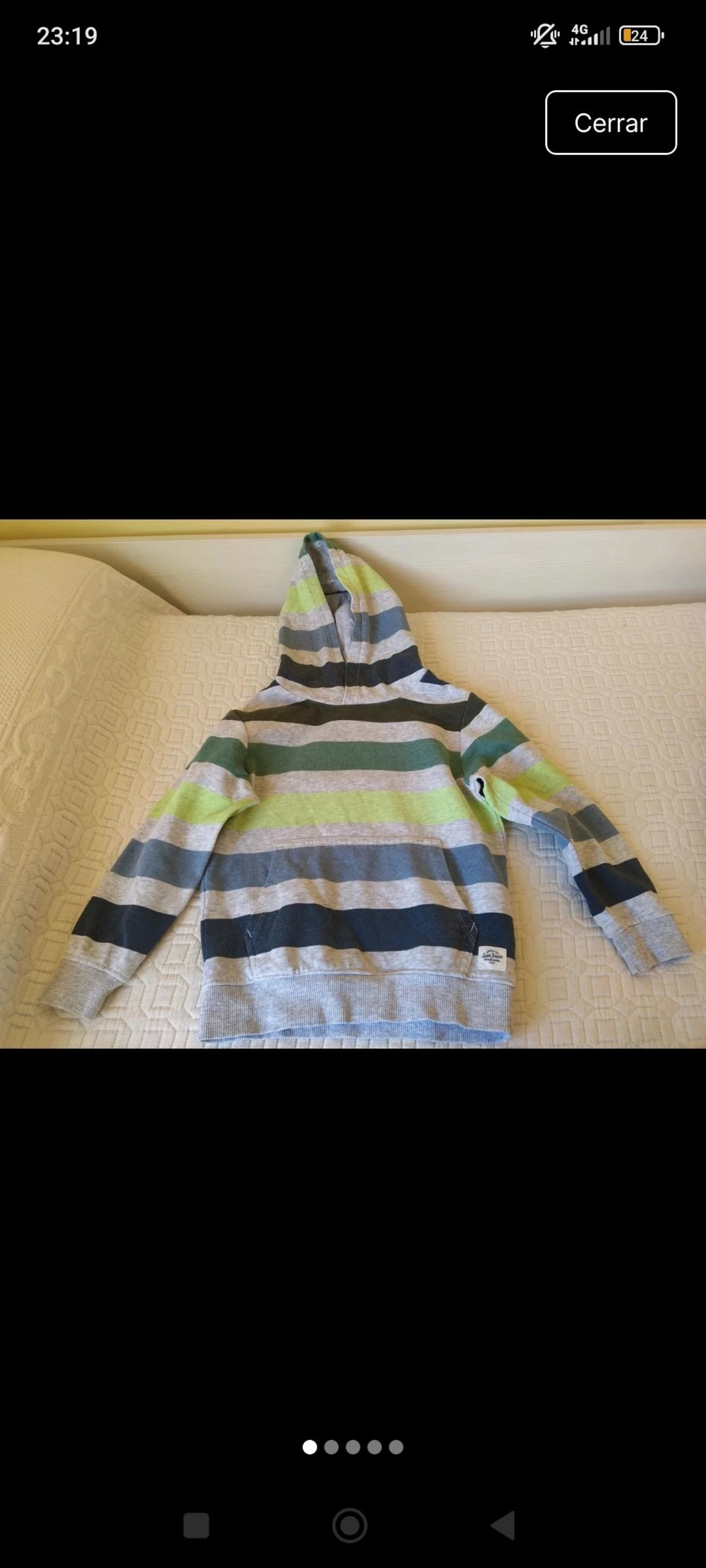 Sudadera con capucha niño 116cm